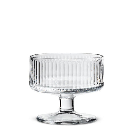 Tight Optic Pedestal Dessert Bowl
