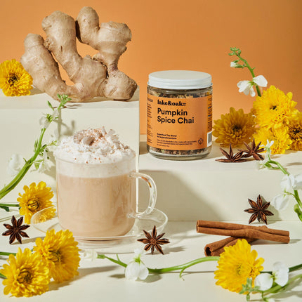 LAKE & OAK Pumpkin Spice Chai Superfood Tea Blend
