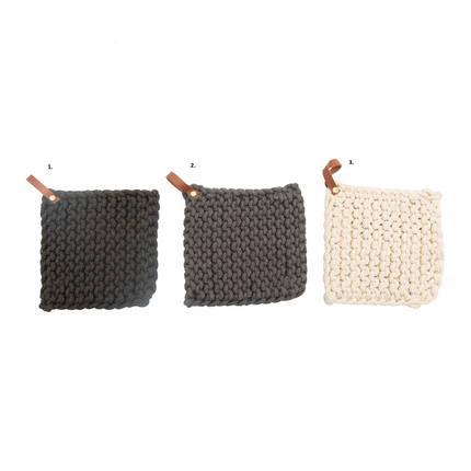 Chunky Knit Pot Holder/Trivet