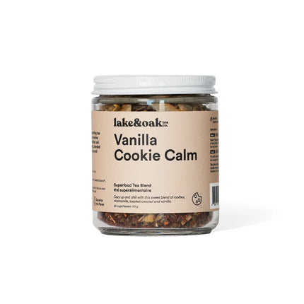 LAKE & OAK Vanilla Cookie Calm Superfood Tea Blend