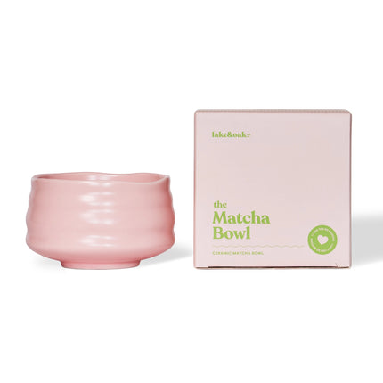 LAKE & OAK Matcha Tea Bowl, Pink