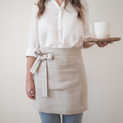 OKANAGAN STITCHING Bistro-Style Linen Apron