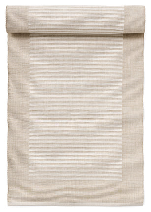 Ribbed Woven Cotton Table Runner, 72" X 13"