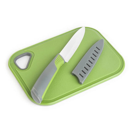 Bar Cutting Board & Ceramic Knife Set