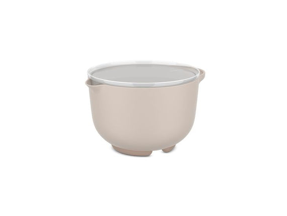 MEPAL Lidded Chef-It Mixing Bowl, Chalk, 1500ml