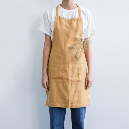 Linen Daily Apron, Honey