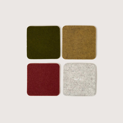 GRAF LANTZ Merino Wool Square Coasters, S/4