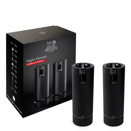 PEUGEOT Night Line Electric Salt & Pepper Grinder Set