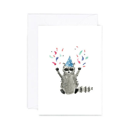 ALMEIDA ILLUSTRATIONS Raccoon Party (Mini Card)