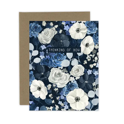 ALMEIDA ILLUSTRATIONS Navy Floral Thinking of You