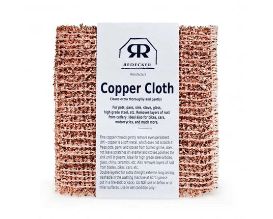 REDECKER Copper Cleaning Cloths, Set of 2