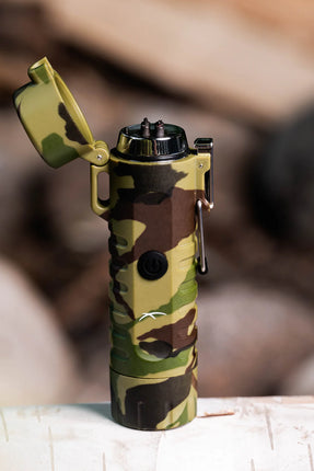 SIZZLE LIGHTERS Camo Survival USB Lighter/Flashlight