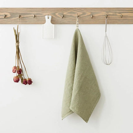 100% Linen Tea Towel, Sage