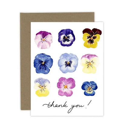 ALMEIDA ILLUSTRATIONS Thank You Pansies