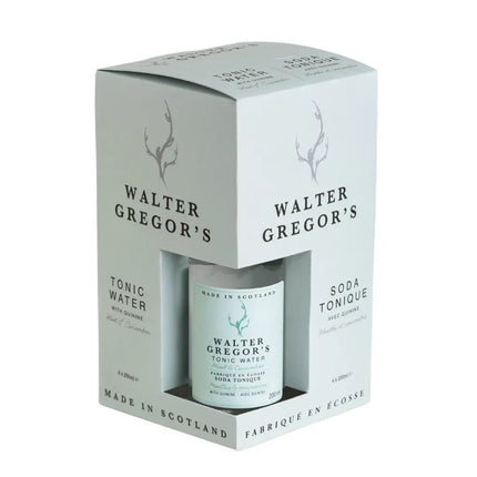 WALTER GREGOR Mint & Cucumber Tonic Water, 4-pack