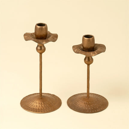 Tulip Iron Candlestick