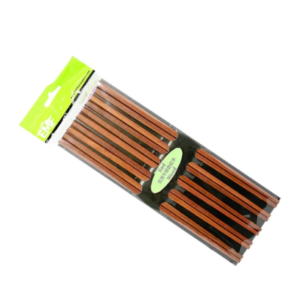 Wooden Chopsticks, Pack of 5 Pairs