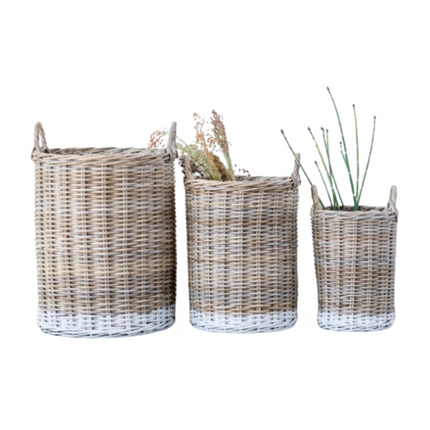 Round Rattan Basket