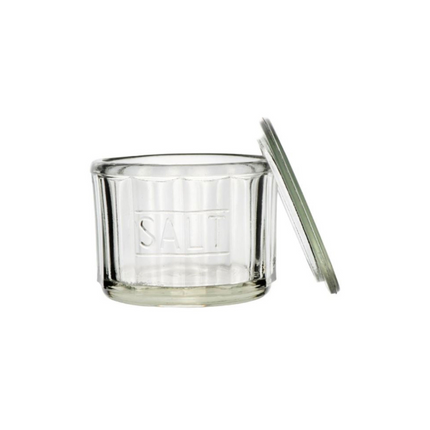 Pressed Glass Vintage Salt Jar