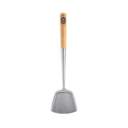 Bamboo and Steel Wok Spatula