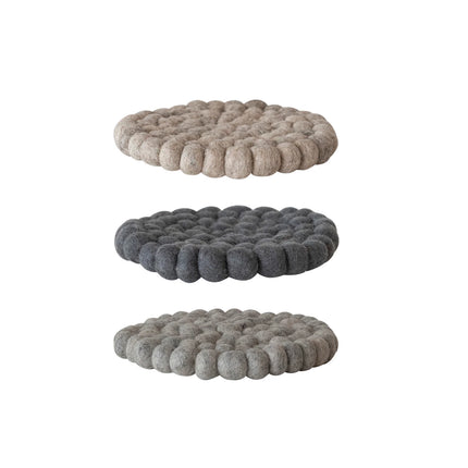 Wool Felt Ball Trivets
