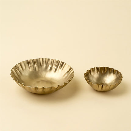 Aurelia Iron Bowls, Gold Finish