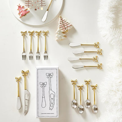 Gold Bow Serving Utensils