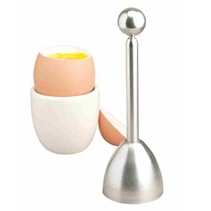 Spring Loaded Egg Topper, Stainless