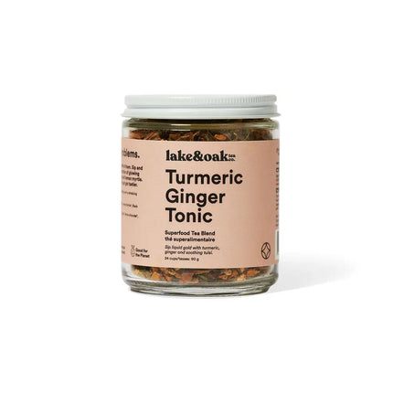 LAKE & OAK Turmeric Ginger Tonic Superfood Tea Blend