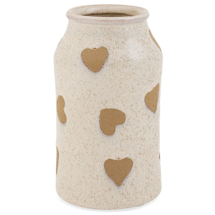 Stoneware Heart Vase