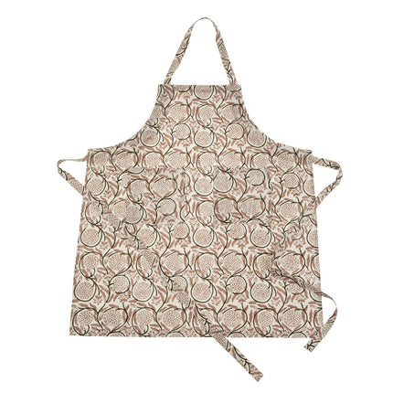 Jasmine Block Print Cotton Apron