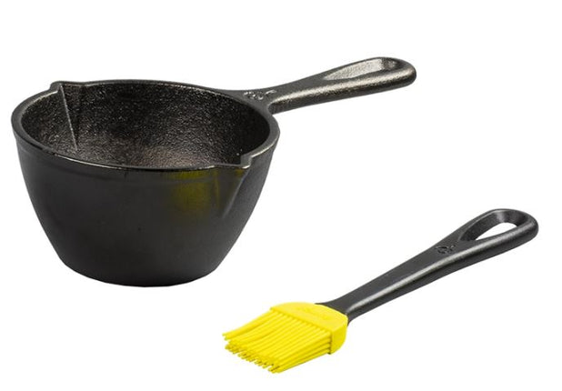 LODGE Cast Iron Melting Pot w/Brush