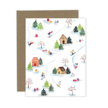 ALMEIDA ILLUSTRATIONS Mountain Village Christmas