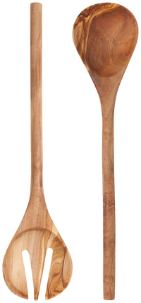 Olive Wood Salad Servers