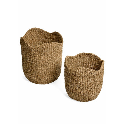 Scalloped Edge Seagrass Baskets