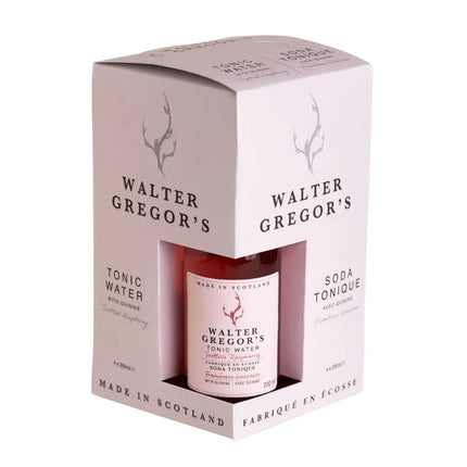 WALTER GREGOR Raspberry Tonic Water, 4-pack