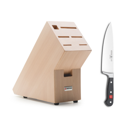 WUSTHOF Classic 8" Cook's Knife with Bonus Knife Block