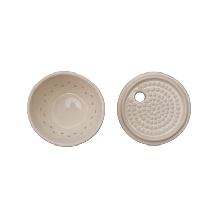 Stoneware Garlic/Ginger Grater & Storage