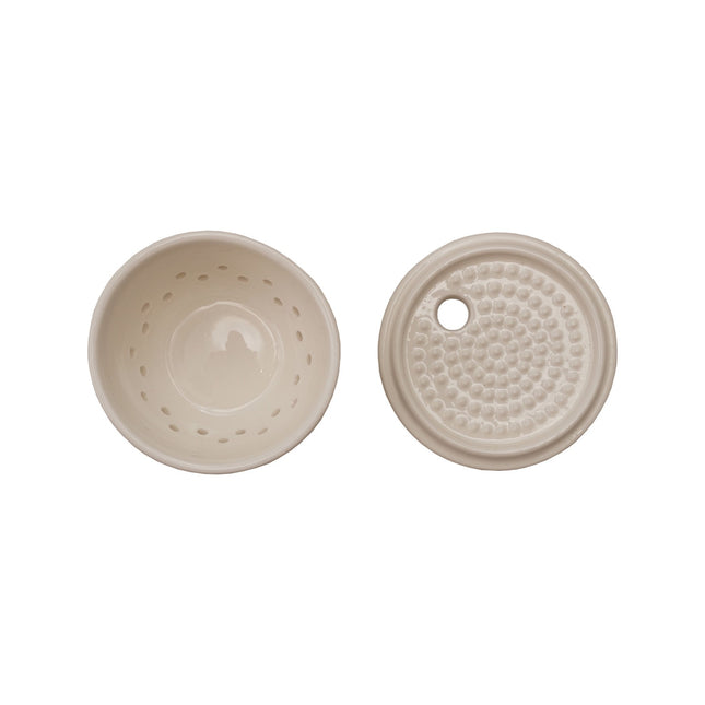 Stoneware Garlic/Ginger Grater & Storage