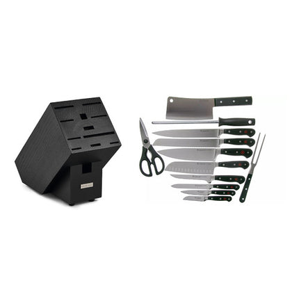 WUSTHOF 13-pc Classic Black Knife Block Set