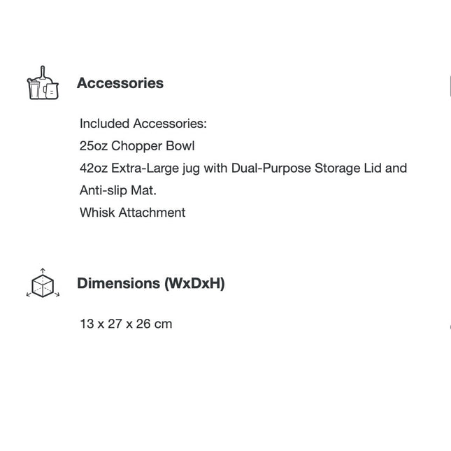 BREVILLE The Control Grip Immersion Blender