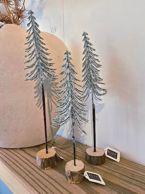 Snow-Covered Skinny Tree