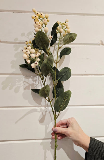 White Spray Berries, 24"