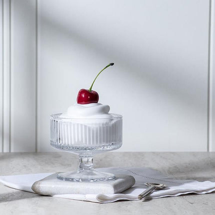 Tight Optic Pedestal Dessert Bowl