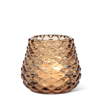 Amber Pinecone Votive