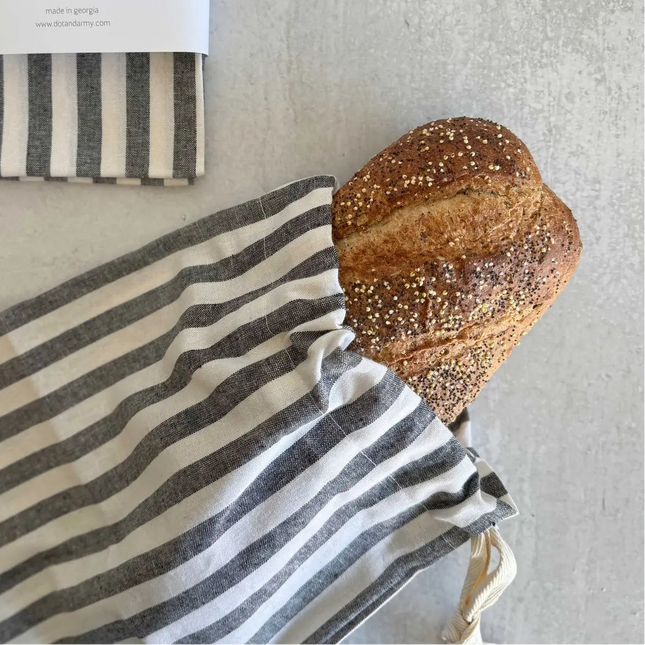 Linen and Cotton Blend Bread Bags