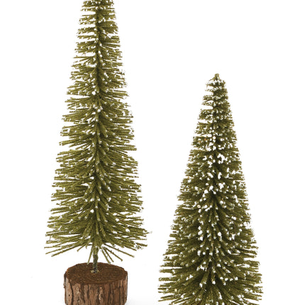 Snow-Tipped Bottle Brush Trees