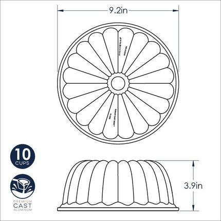 NORDIC WARE Elegant Bundt Cake Pan
