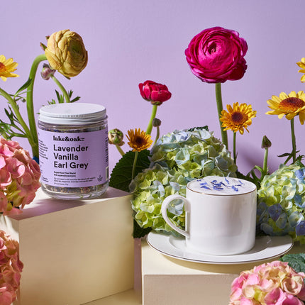 LAKE & OAK Lavender Vanilla Earl Grey Superfood Tea Blend