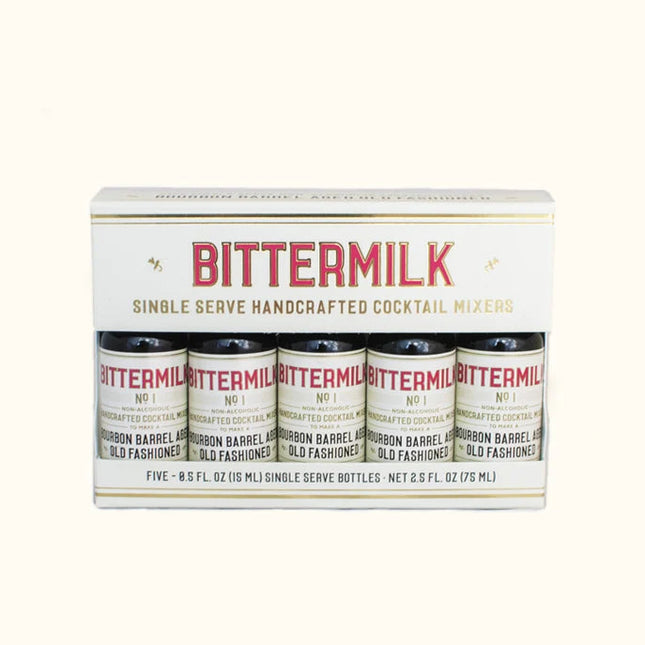 BITTERMILK Cocktail Mix, Bourbon Barrel Aged Old Fashioned Singles